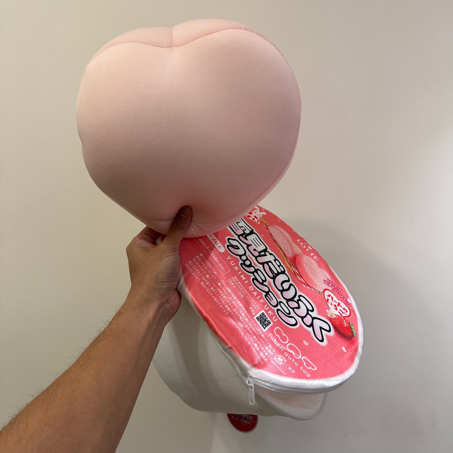 Lotte 雪見大福雪米糍 可拆式 抱枕 (高29cm)